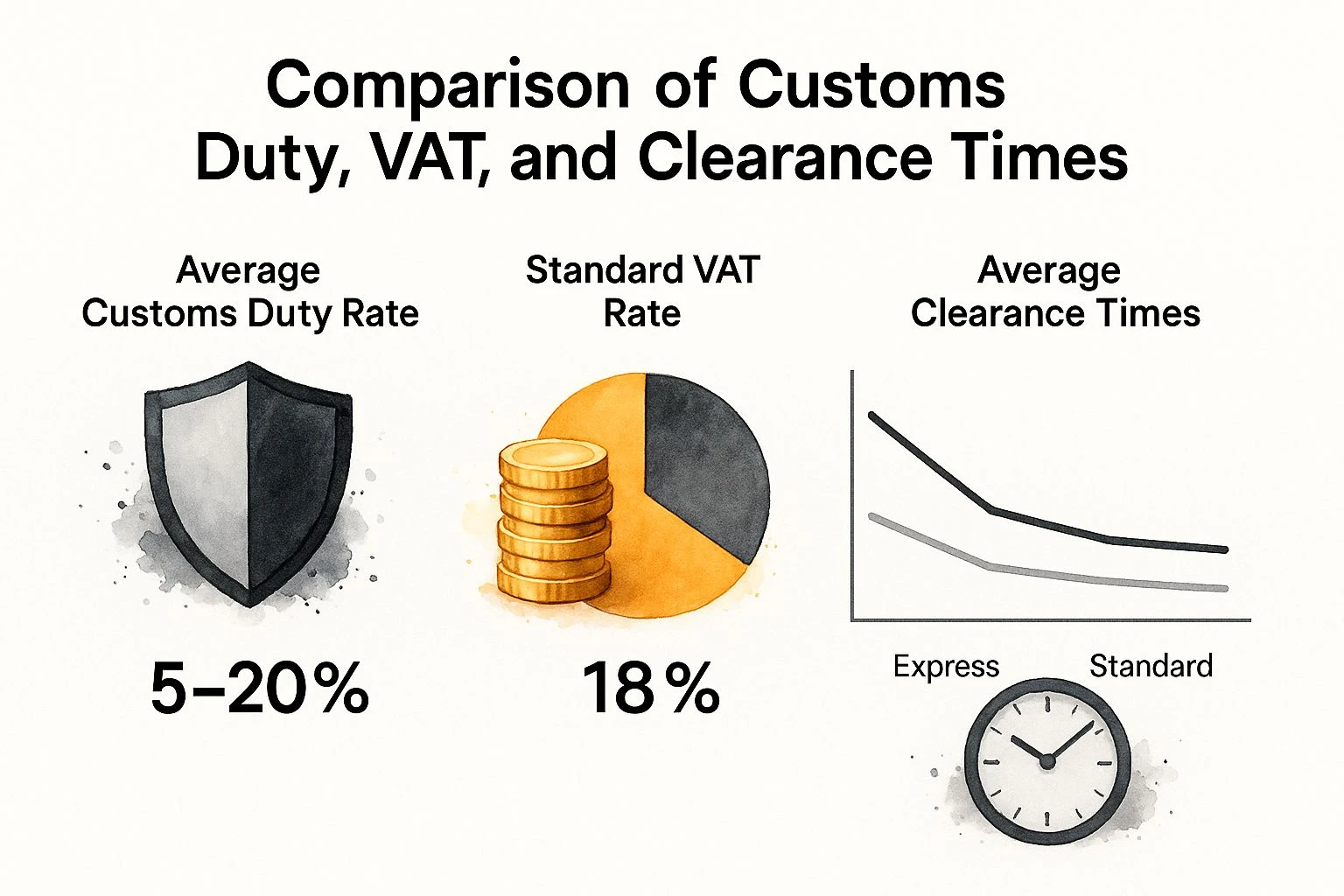 Workon – Comparison of customs duty rates, VAT, and clearance times in Turkey for importers
