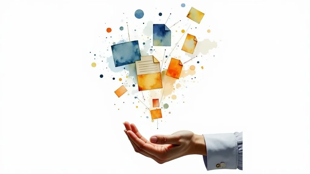 KVKK kapsamında veri güvenliği için teknik ve idari tedbirleri simgeleyen dijital dosyalar