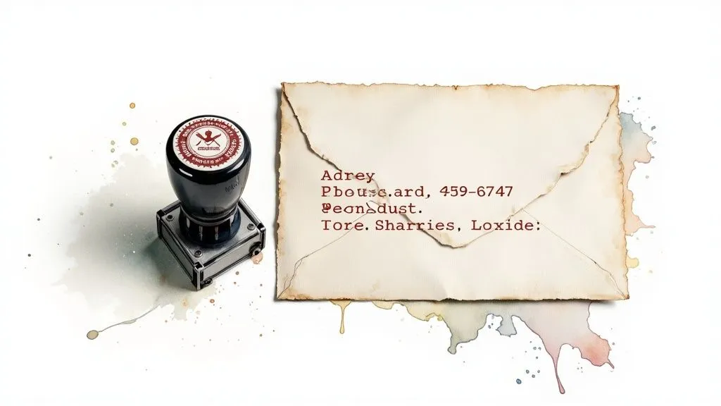 Şirket kuruluşu sonrası resmi mühür ve adresi simgeleyen zarf görseli