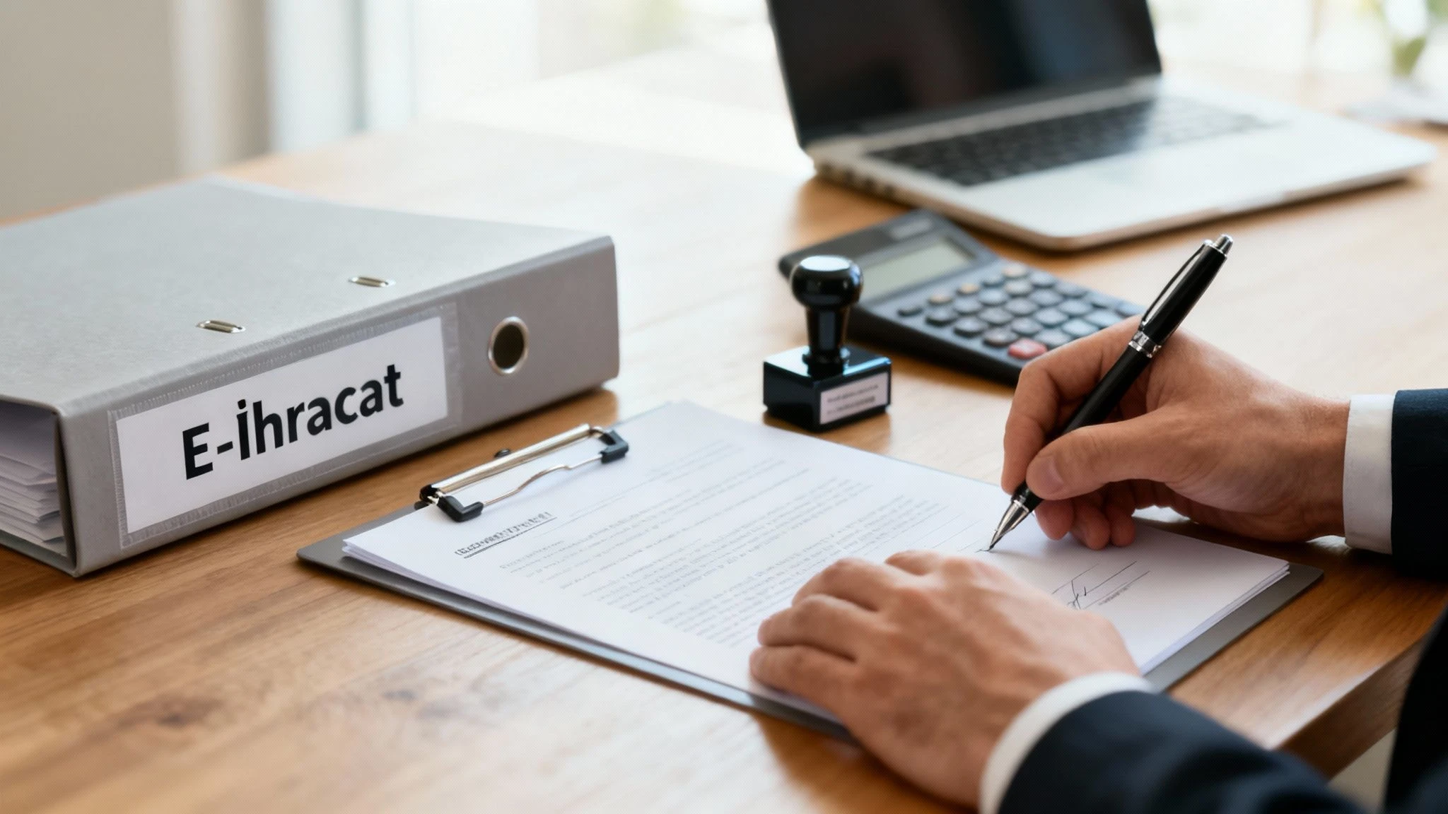 E-ihracata başlamak için gerekli yasal belgelerin imzalandığı resmi süreç