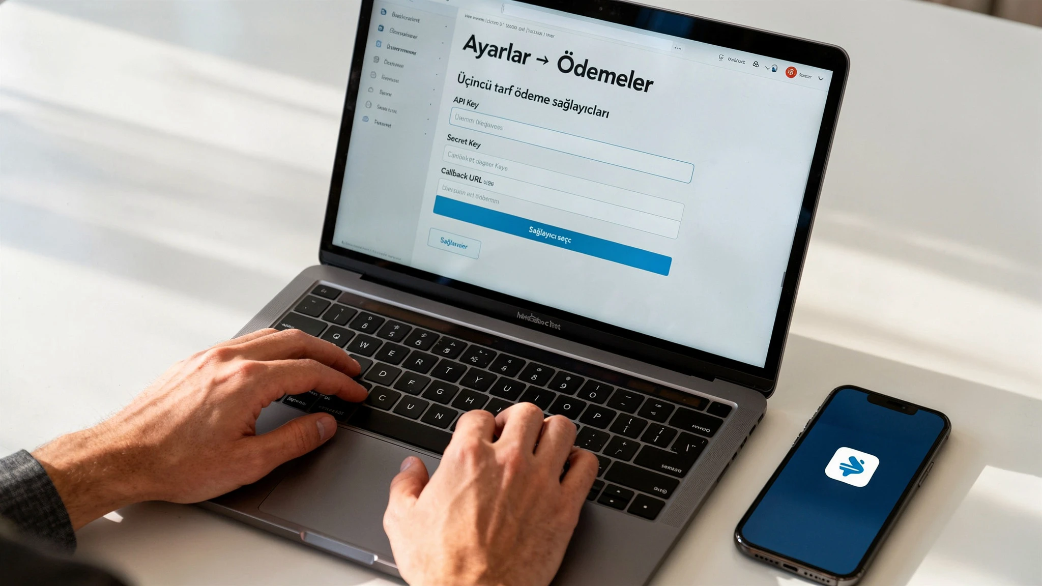 Shopify mağazasında üçüncü taraf ödeme altyapısı entegrasyonu ayarları ekranı