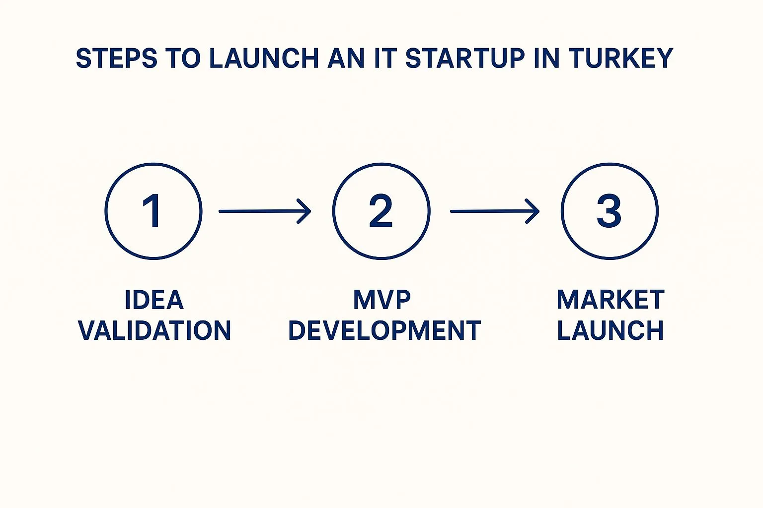 Ninety-day IT startup launch milestones in Turkey