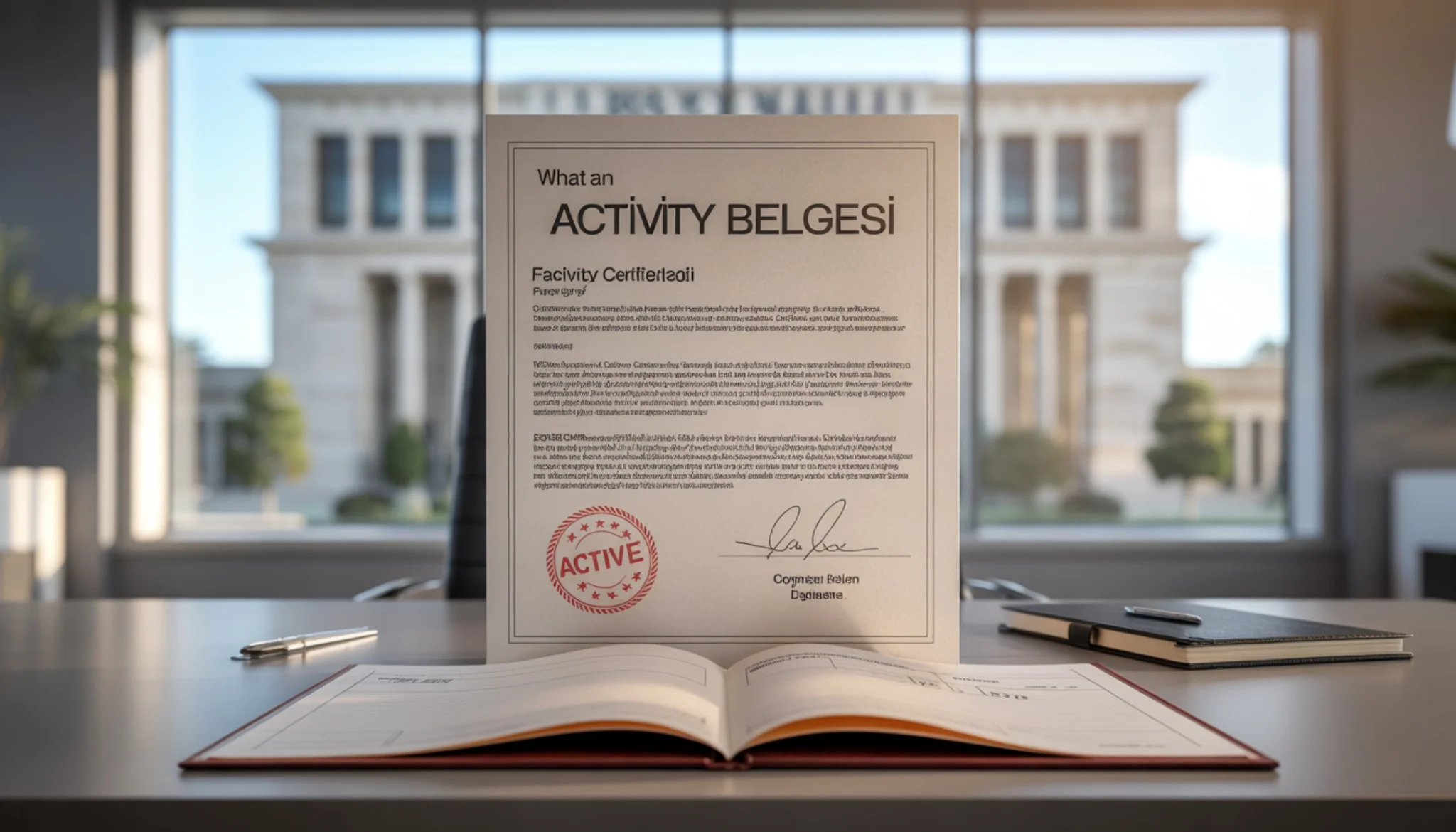 Activity Certificate Faaliyet Belgesi used as a current chamber document for a Turkish company