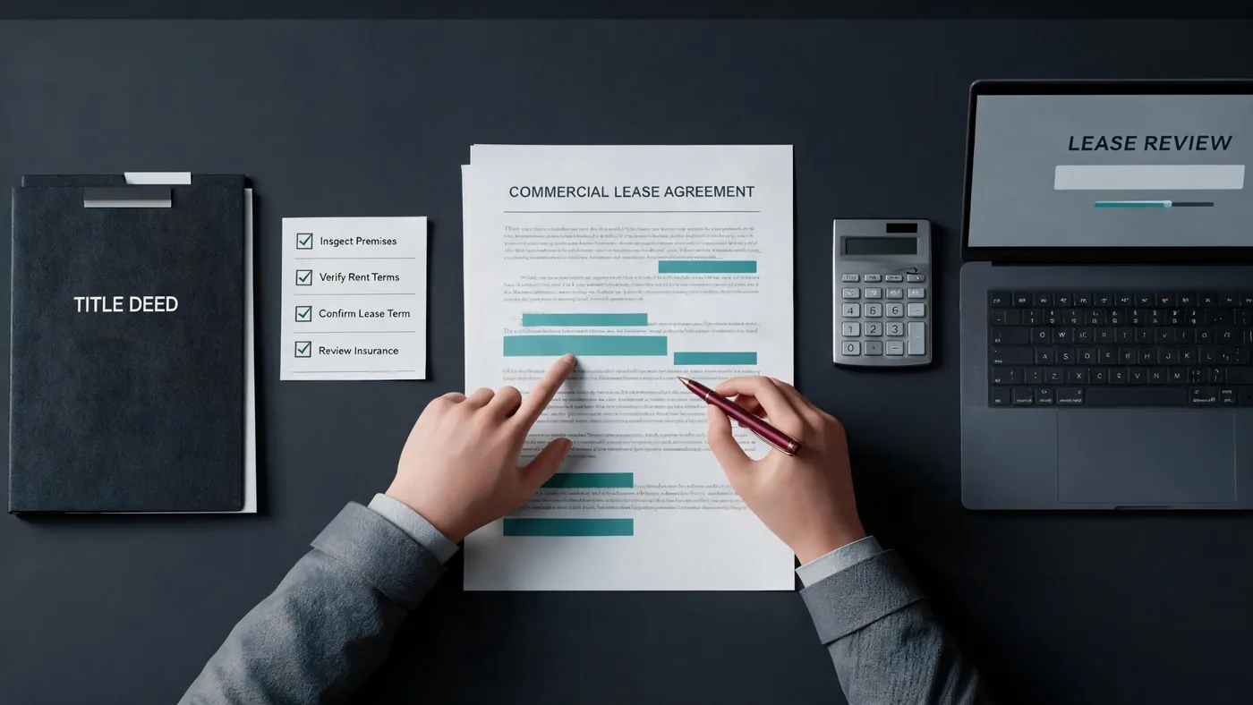 Commercial lease agreement Turkey key clauses title deed rent deposit and business-use review
