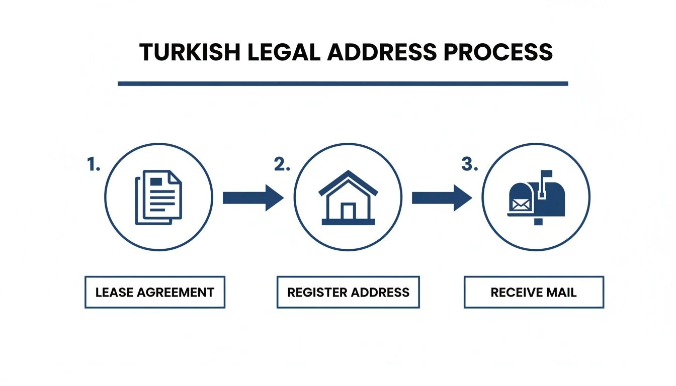 Registered headquarters, address-use agreement and official-mail handling in Turkey.