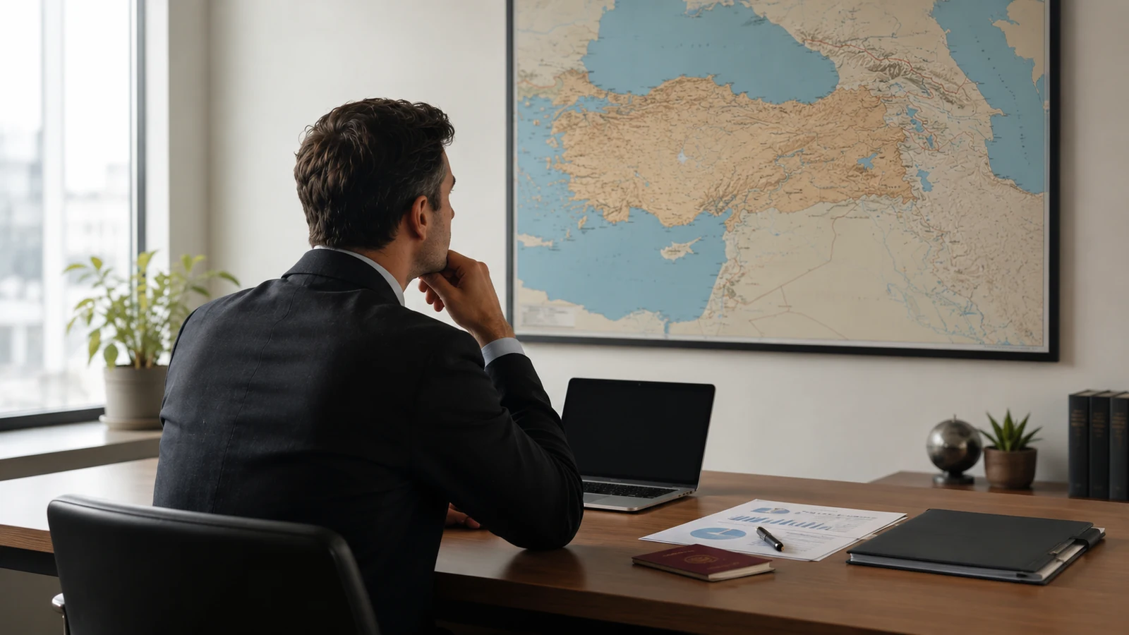 Foreign founder preparing documents for company registration in Turkey