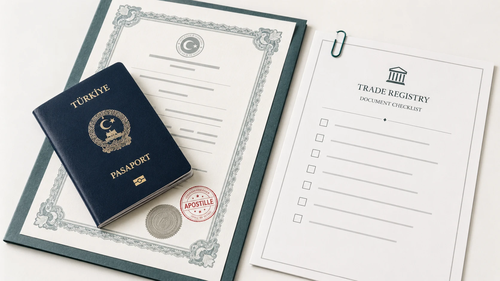 Evidence checklist for an active foreign company owner work permit application in Turkey