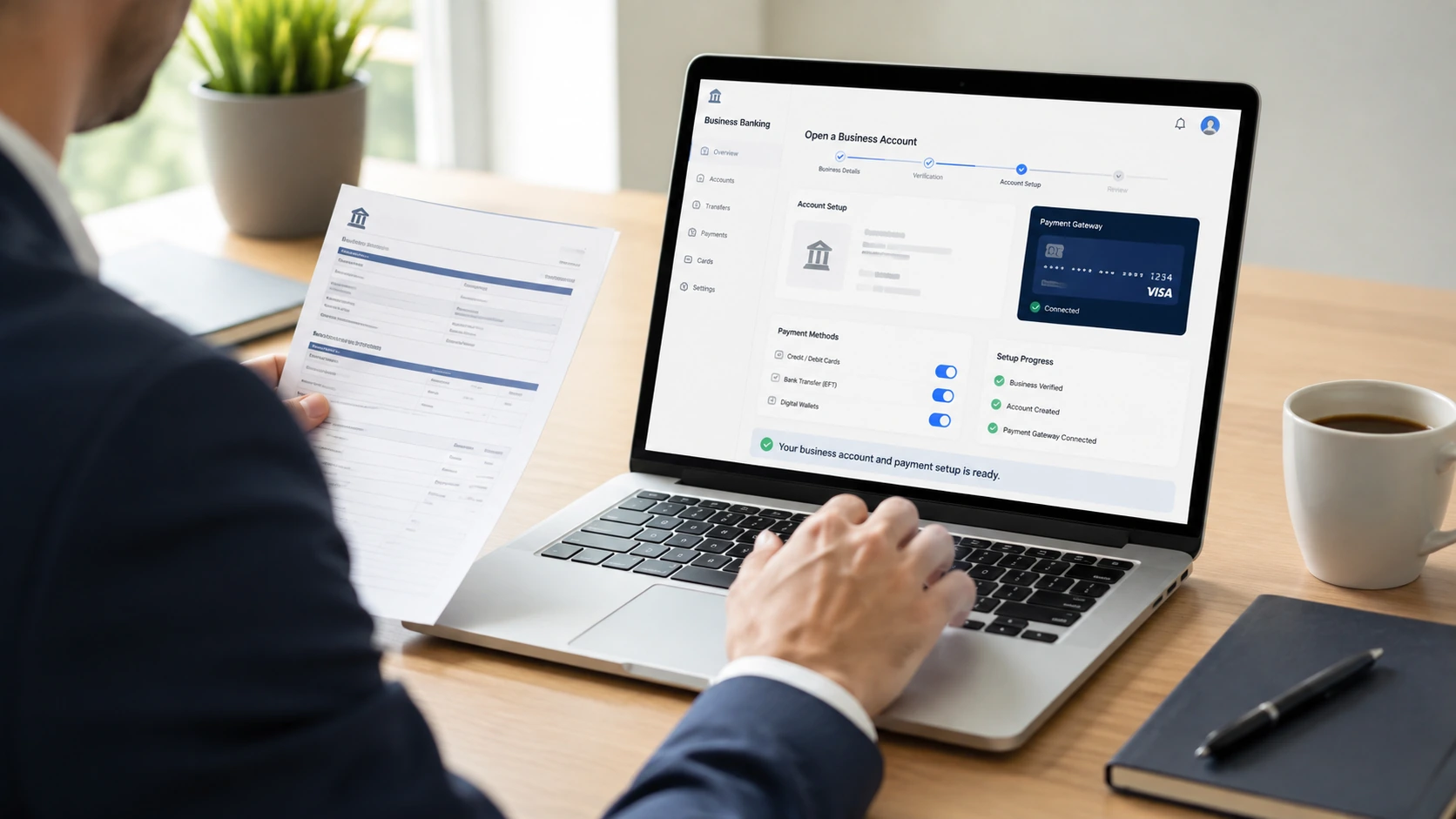 Bank account and payment workflow for an e-commerce business in Turkey