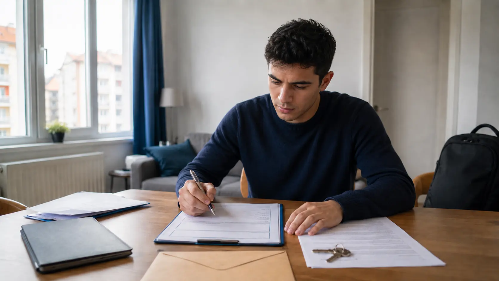 Independent professional reviewing business-form and registered-address documents in Turkey.