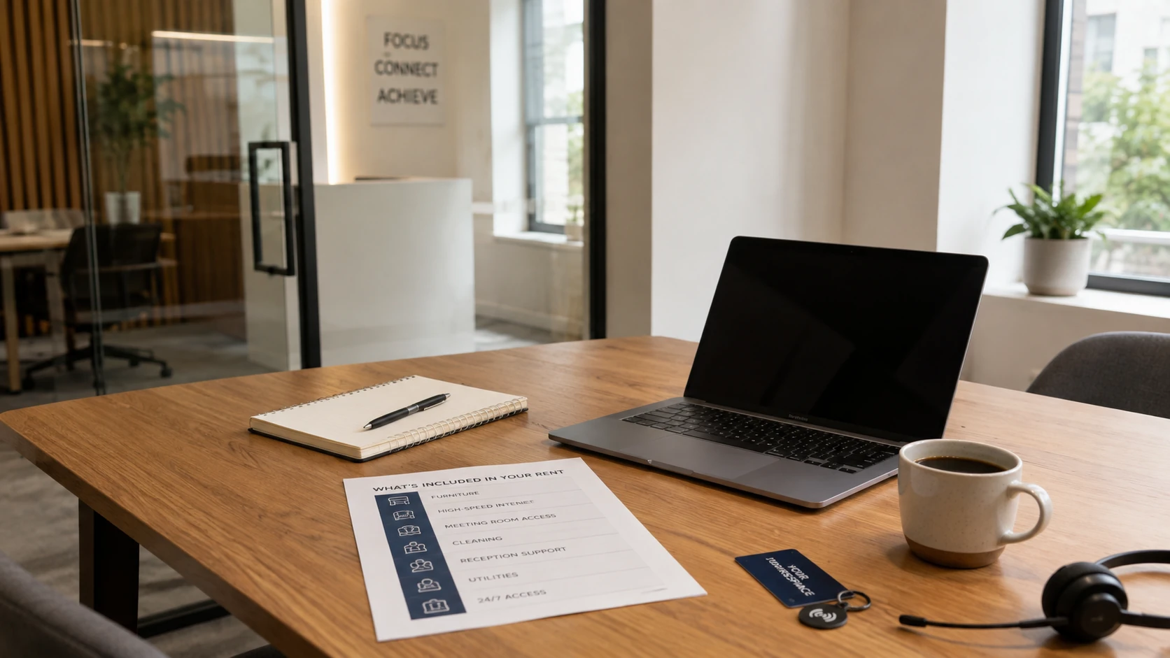 Istanbul serviced office price inclusions such as internet, cleaning, reception, utilities and meeting rooms
