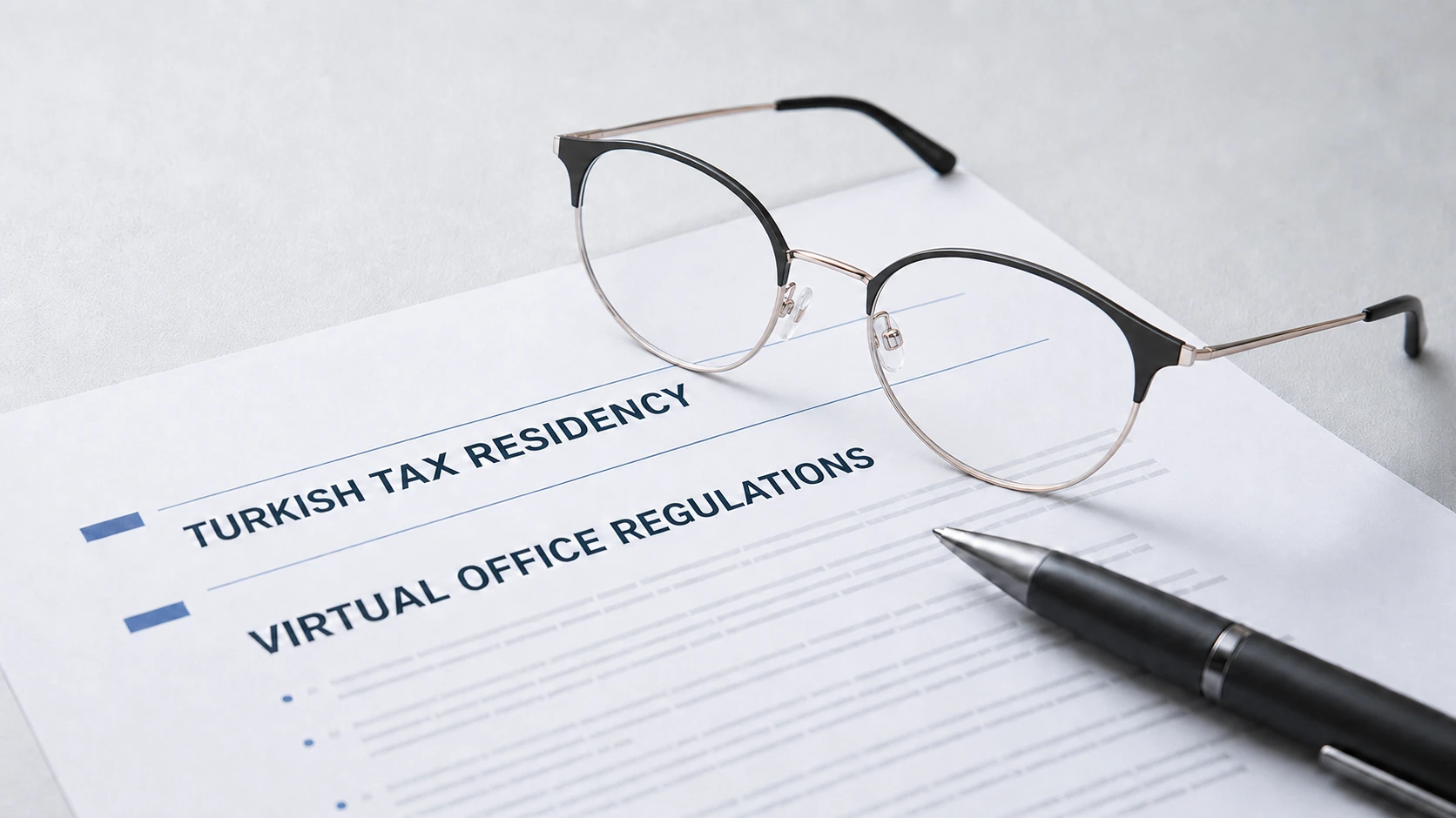 Company documents used to review remote management, tax and registered-address considerations for a Turkish company.