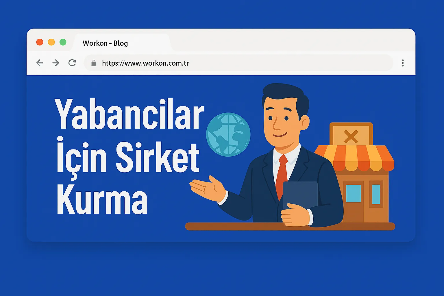 MERSİS ve ticaret sicili üzerinden yabancı ortaklı şirket kuruluş adımlarını gösteren görsel