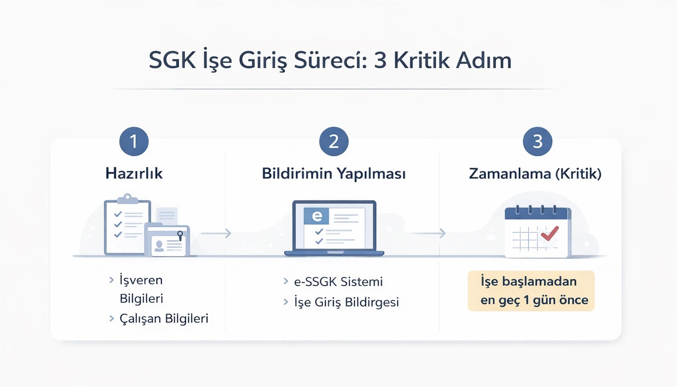 SGK işe giriş bildirgesi nasıl yapılır adım adım e-SGK süreci